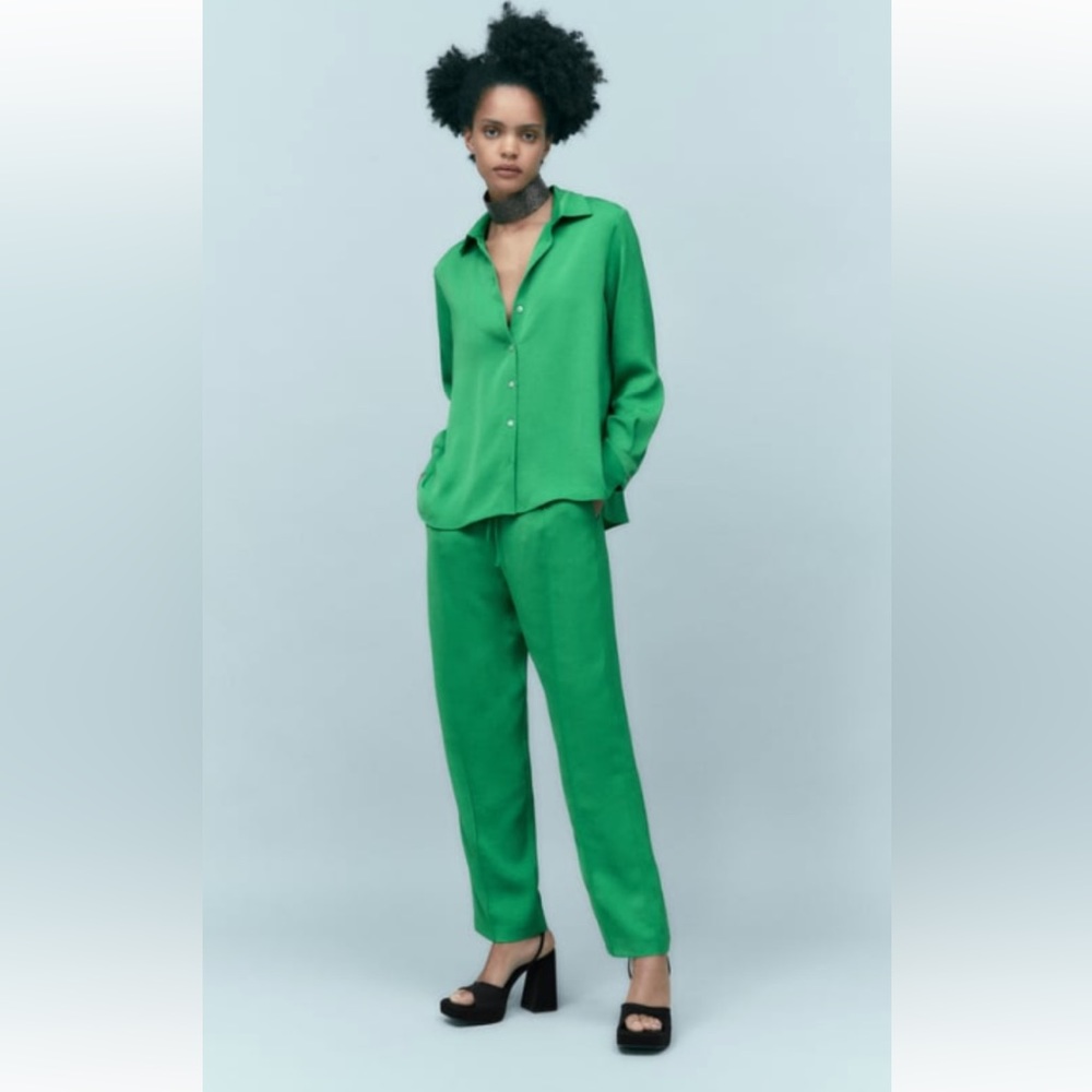 NWT Zara Flowy Shirt Size M